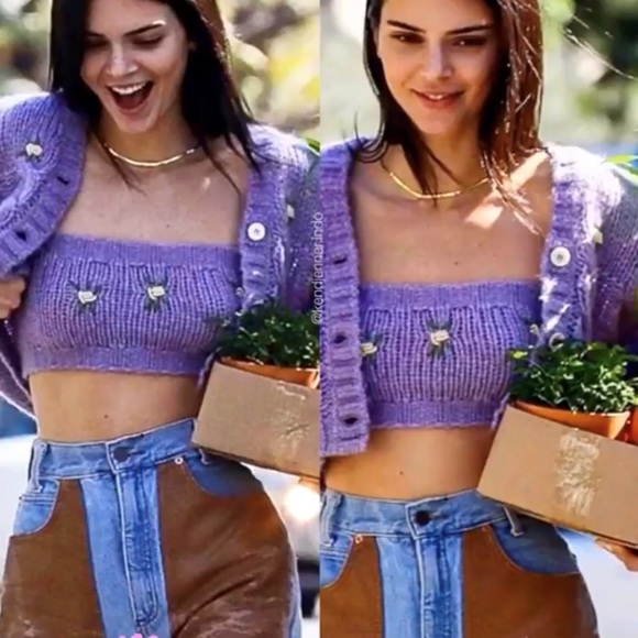 Vintage Leather Jeans Patchwork Crop Mom Denim XS - Picture 4 of 8